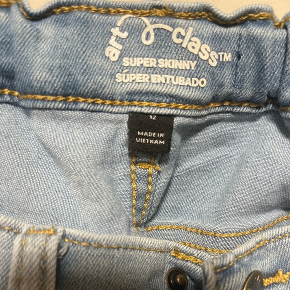 Art Class Super Skinny Girls Size 12 Jeans - Picture 3 of 4